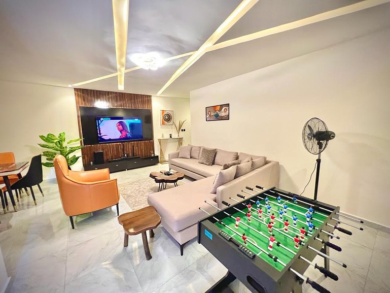 Sitting room with scooter