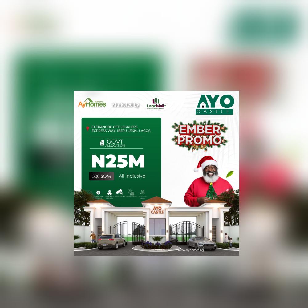 Enjoy Government Allocation plots of *500 SQM* for just *₦25M (All Inclusive)!*