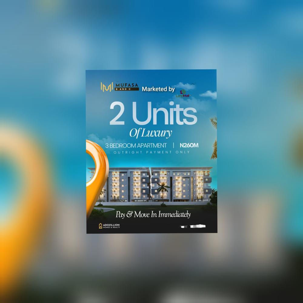 Own the Luxury 3-Bedroom Apartment in Mufasa Block C, Ikate!