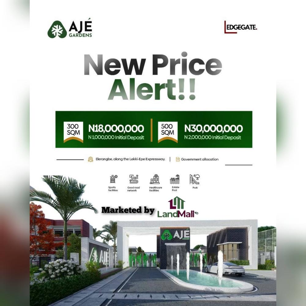 300 and 500 Sqm Dry Land for SALE Located at Elerangbe, Ibeju - Lekki.
