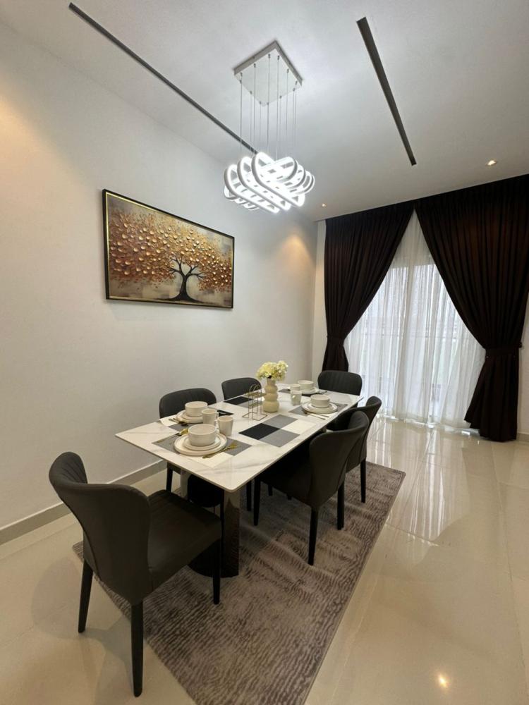 A MAGNIFICENT CONTEMPORARY BRAND NEW  AUTOMATED FOUR BEDROOM SEMI-DETACHED DUPLEX WITH BQ