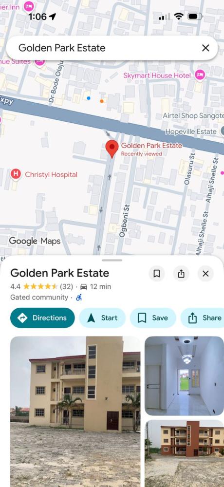 4 Bedroom Semi Detached Duplex (Three Units Left) Available For SALE Located at Golden Park Estate, Off Blenco Mall, Sangotedo, Ajah, Lekki, Lagos State.