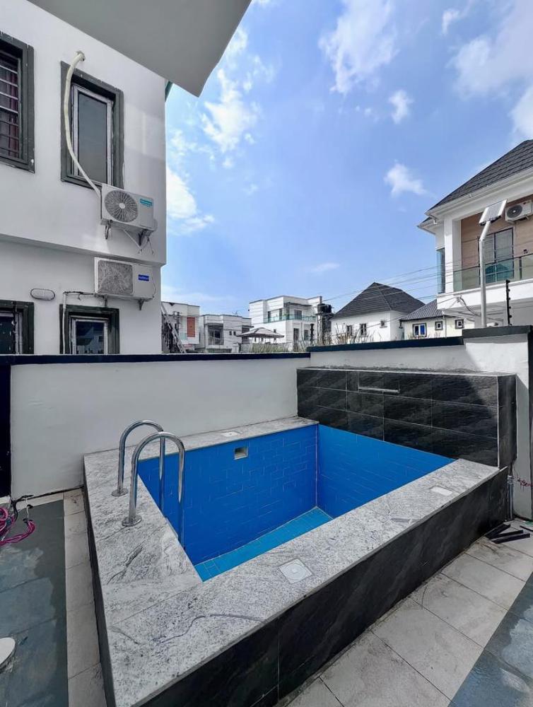 5 Bedroom Fully Detached Home With Swimming Pool, Solar, Inverter and Batteries, Gym Room, Cinema and Roof Top Terrace For SALE at Ikota, Lekki.