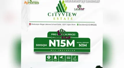 We’re thrilled to introduce *City-View Estate*, a premium real estate opportunity located at Obaluaye Village, Lakowe School Gate, Ajah, Lagos State.