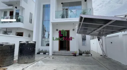 Front view of house and compound 