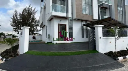 Front view of house and compound 