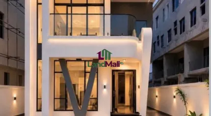  5 bedroom duplex with pool, Cinema, office/study, rooftop terrace, security house & bq