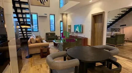 A brand new cozy and beautiful 1/2 bedroom well furnished apartment in Lekki.  📍 Address: Lekki phase 1, Lekki.