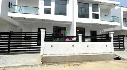 Brand new 4 Bedroom Semi Detached duplex with BQ and Solar   Location: ,lekki  Ajah  