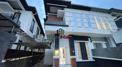 4 bedroom semi-detached ALONE IN A COMPOUND duplex with BQ and a security house at chevron Lekki Lagos.
