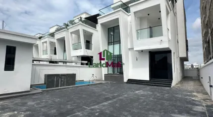 5 BEDROOM FULLY DETACHED DUPLEX WITH BQ, SWIMMING POOL, PENTHOUSE TERRACE WITH GATE HOUSE