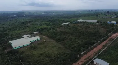 Drone view of Ederra Farm city, Epe