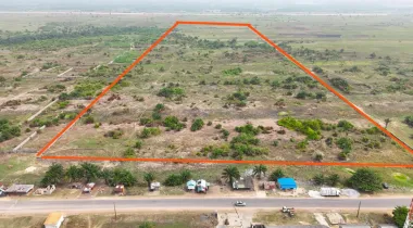 Prime beachfront land facing the road in Ibeju-lekki