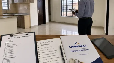 Tenant checking an apartment