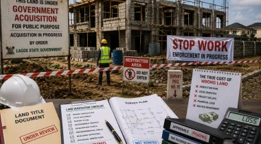 Stop work construction site