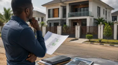 Investor analyzing a property before he commits 