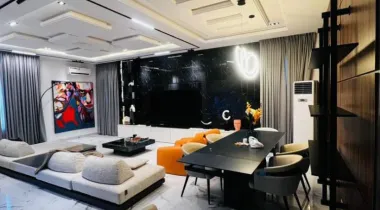 5 BEDROOM LUXURY FURNISHED BEDROOM FULLY-DETACHED DUPLEX WITH OFFICE &amp; BQ