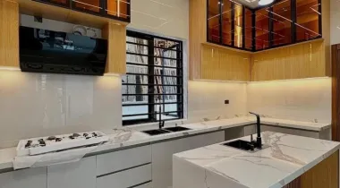 AJAH LAGOS | 5 BED | N330M ASKING  CONTEMPORARY DESIGNED 5 BEDROOM FULLY DETACHED HOME WITH SWIMMING POOL, GYM ROOM, BQ FOR SALE