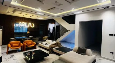 5 BEDROOM LUXURY FURNISHED BEDROOM FULLY-DETACHED DUPLEX WITH OFFICE &amp; BQ