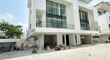 Bedroom Semi Detached Duplex with a Pool, Elevator and 2 Room BQ