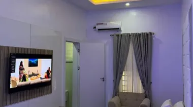 Bedroom with smart tv