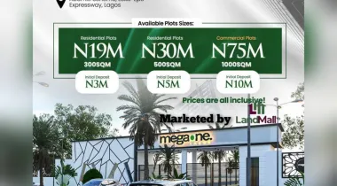 300sqm/500sqm and 1000sqm Dry Land for SALE At Lekki - Epe Expressway.