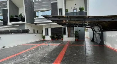 Front view of house and compound