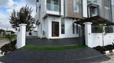 Front view of house and compound