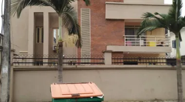 Front view of house and compound