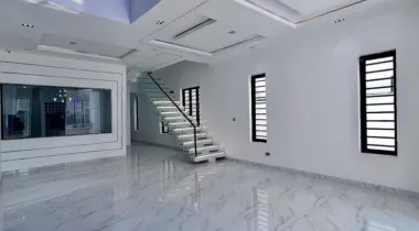 5 BEDROOM FULLY DETACHED DUPLEX WITH ROOF TOP TERRACE, WITH SWIMMING POOL AND BQ LOCATED AT OLOGOLO, LEKKI