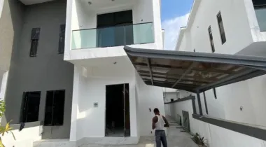 2 Units of Brand New 4 Bedroom Semi Detached Duplex is Currently Available for Lease, located in Orchid Road, (Before The Roundabout), Lekki Lagos