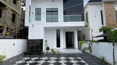 A Lovely 5 Bedroom Fully Detached Duplex with a Boys Quarter is Available For Sale at Ajah, Ajah Lagos.*