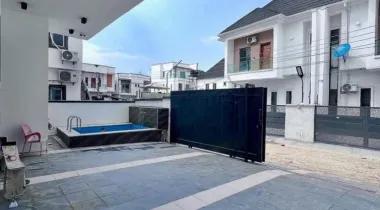 5 Bedroom Fully Detached Home With Swimming Pool, Solar, Inverter and Batteries, Gym Room, Cinema and Roof Top Terrace For SALE at Ikota, Lekki.