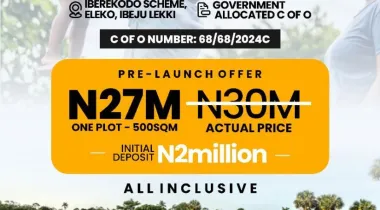 Welcome to Deluxe Manor, a luxurious and exclusive residential estate located in the heart of Ibeju-Lekki, Lagos State