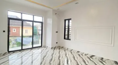 TASTEFULLY DESIGNED 4 BEDROOM SEMI DETACHED DUPLEX WITH A ROOM BOYS QUARTER IS AVAILABLE FOR SALE AT IKOTA,  LEKKI LAGOS.*