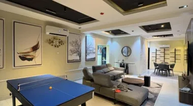FOR RENT~ FULLY FURNISHED 2 BEDROOM APARTMENT WITH BQ, CINEMA &amp; SWIMMING POOL