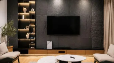 The Slate Unit is a tastefully furnished 2-bedroom apartment in Ikate, Lekki, designed with rich, contemporary interiors and clean architectural lines. Featuring a sophisticated dark-toned aesthetic, premium finishes, and thoughtfully curated spaces, it's ideal for business travellers, couples, weekend getaways, or extended stays seeking comfort with character.