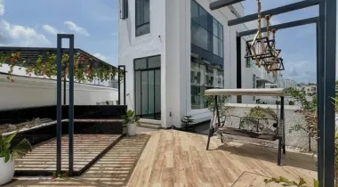 CHEVRON LEKKI | 5 BED | N850M 5 BEDROOM FULLY DETACHED HOME WITH SWIMMING POOL, OUTDOOR LOUNGE, GYM , CINEMA , HOME OFFICE/ STUDY ROOM , ROOF TOP TERRACE , GAZEBO , WITHIN A SERENE GATED ESTATE FOR SALE