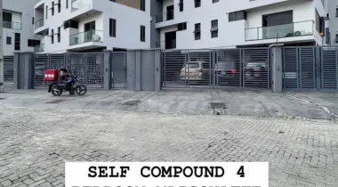 SELF COMPOUND SERVICED 4 BEDROOM MAISONATTE WITH BQ FOR RENT
