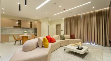 Book this cozy and cute 🥰 2 bedroom apartment  With a suspended pool 🏊‍♀️ ,  gym