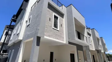 4 bedroom detached with bq  house, the middle unit. It’s going for N12m/an