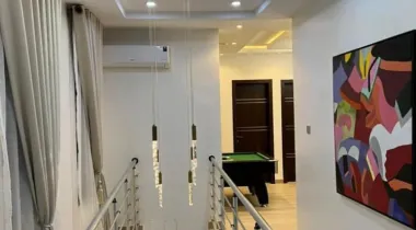 Well built and solid 5bedroom FURNISHED detached duplex with a BQ is up for LEASE — Ready to move in