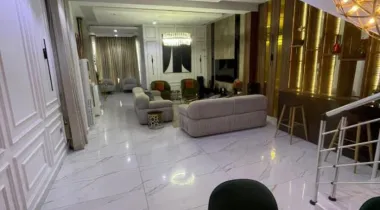 Well built and solid 5bedroom FURNISHED detached duplex with a BQ is up for LEASE — Ready to move in