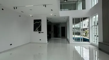 EXQUISITELY FINISHED LUXURY 5 BEDROOM FULLY DETACHED DUPLEX WITH  BQ, SWIMMING POOL, GAZEBO, CINEMA, GYM HOUSE AND A ROOFTOP TERRACE, IT  ALSO A WATERFRONT PROPERTY