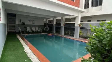 Fully serviced 3-Bedroom Apartment with BQ, swimming pool, gym, exclusive balcony