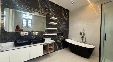 Premium 5 bedroom fully detached duplex with BQ, swimming pool and a cinema  Location: Lekki phase 1, Lagos