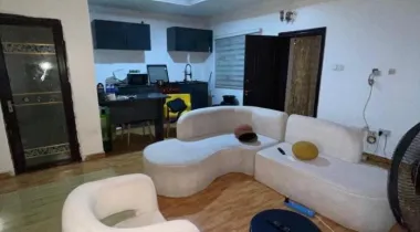 Sharp self serviced furnished 2 bedroom apartment upstairs in a code access estate off T.F. Kuboye road by pinnacle filling station Marwa Lekki right
