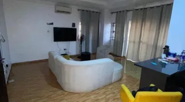 Sharp self serviced furnished 2 bedroom apartment upstairs in a code access estate off T.F. Kuboye road by pinnacle filling station Marwa Lekki right