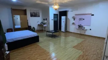 Sharp self serviced furnished 2 bedroom apartment upstairs in a code access estate off T.F. Kuboye road by pinnacle filling station Marwa Lekki right