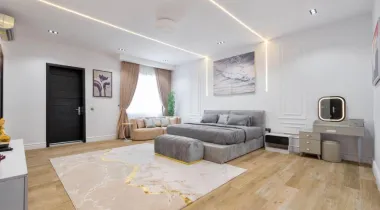 Fully furnished 4bedroom semi detached house with a room bq for rent